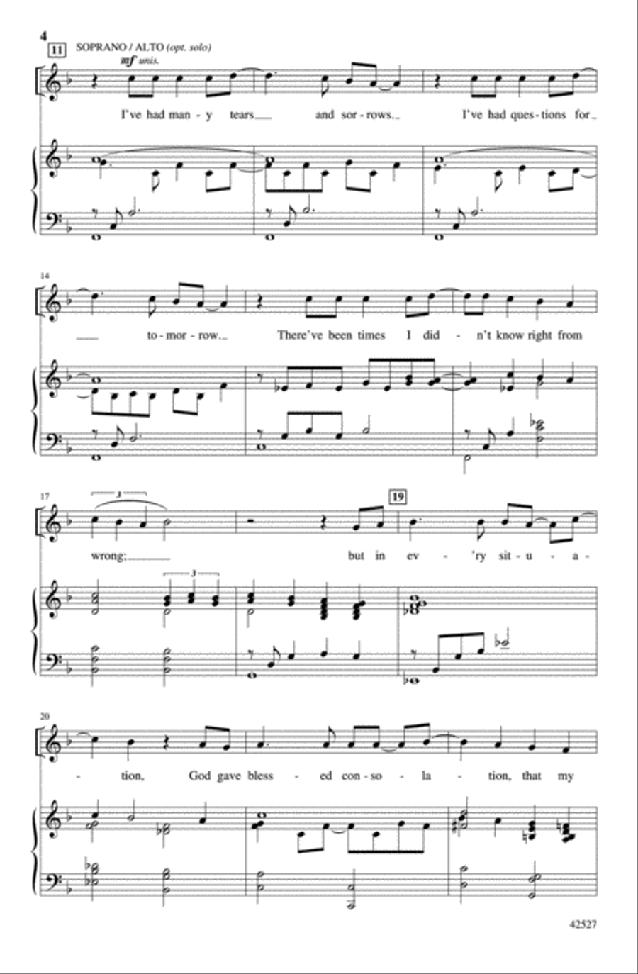 Trusting Through It All 4-Part scores gallery preview page 3