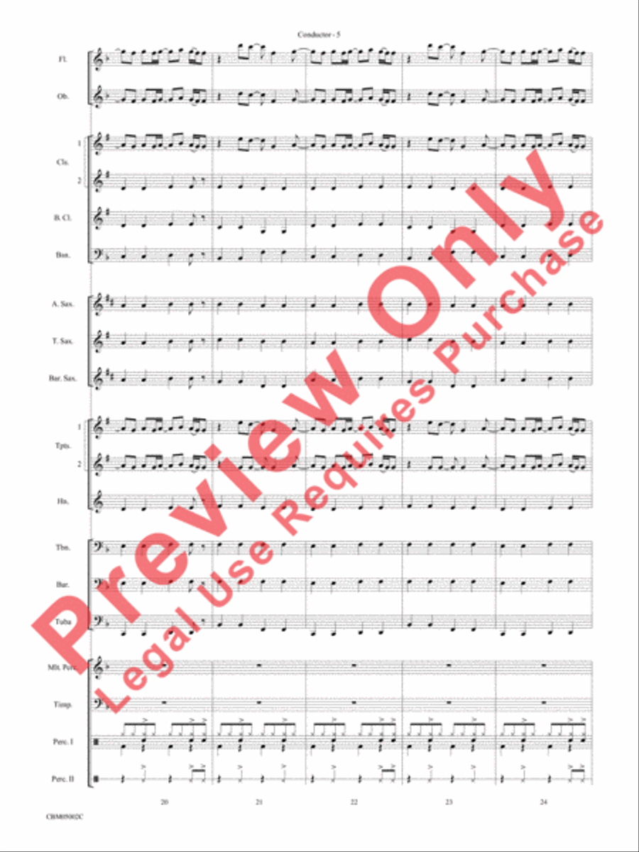 Boulevard of Broken Dreams Concert Band scores gallery preview page 7