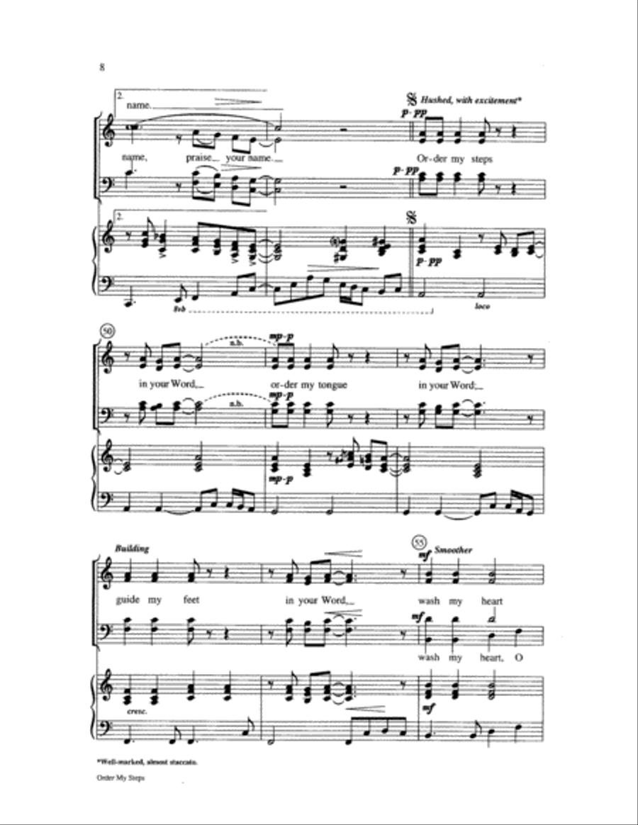 Order My Steps 4-Part scores gallery preview page 8