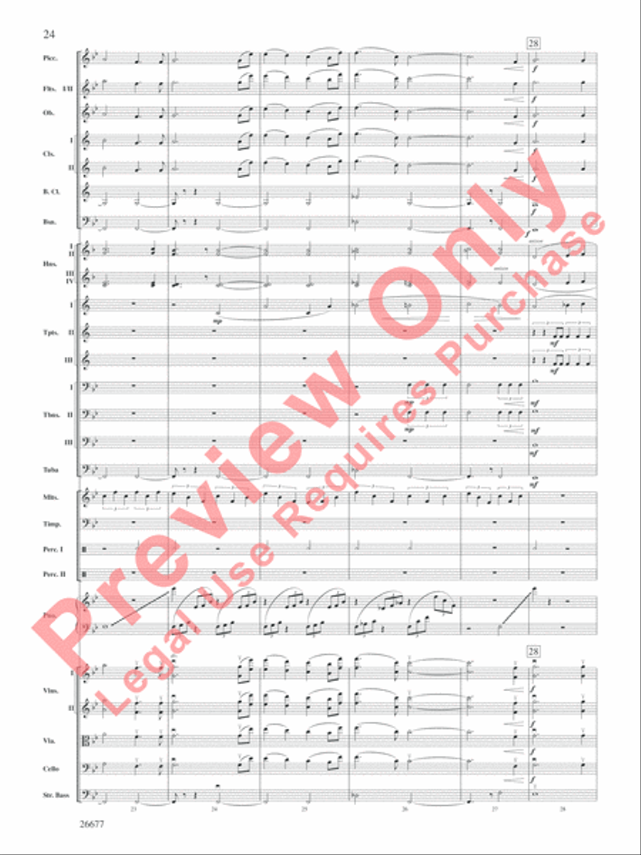Star Wars Epic -- Part II, Suite from the Full Orchestra scores gallery preview page 25