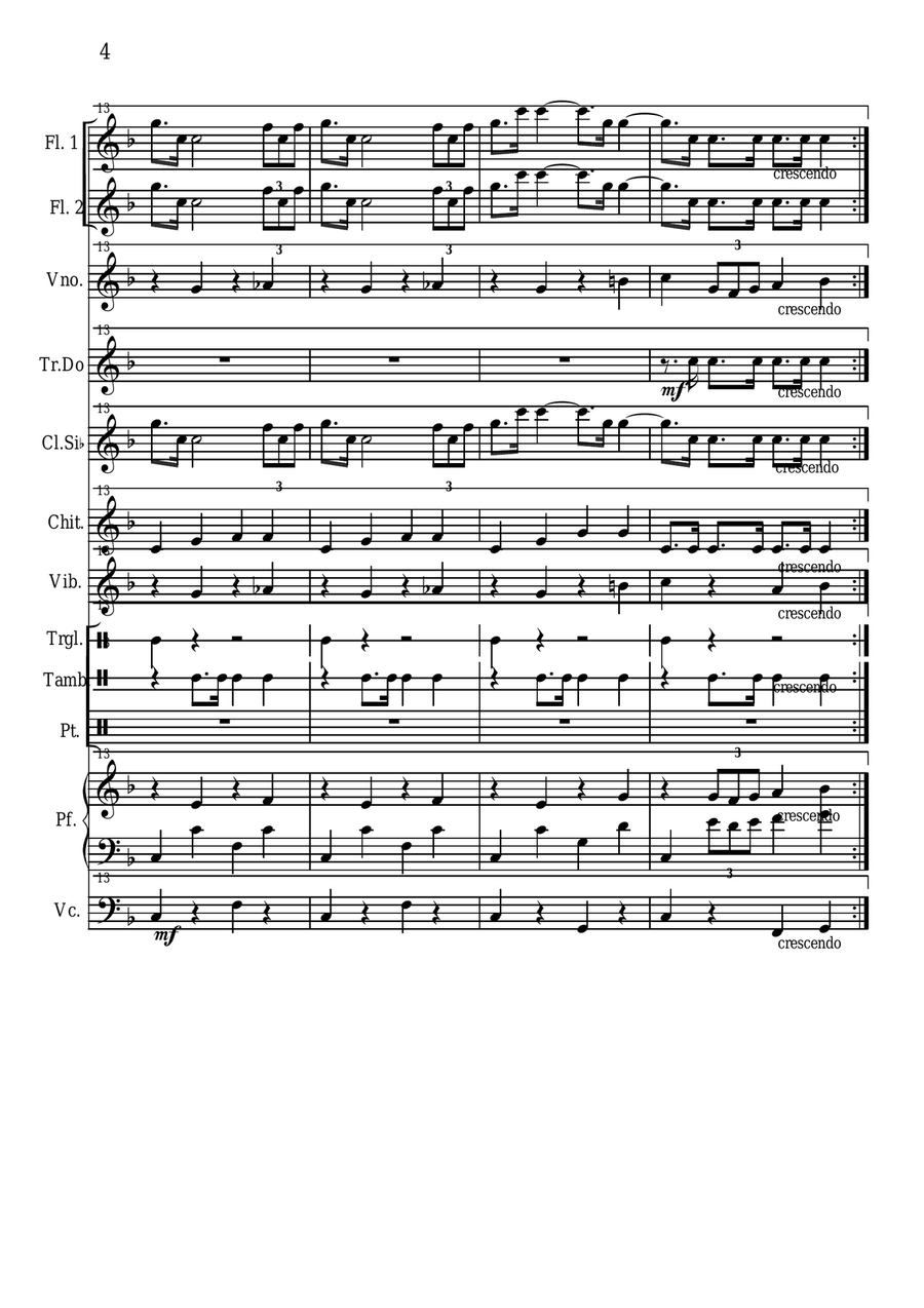 Marcia trionfale dell'Aida Small Ensemble scores gallery preview page 4