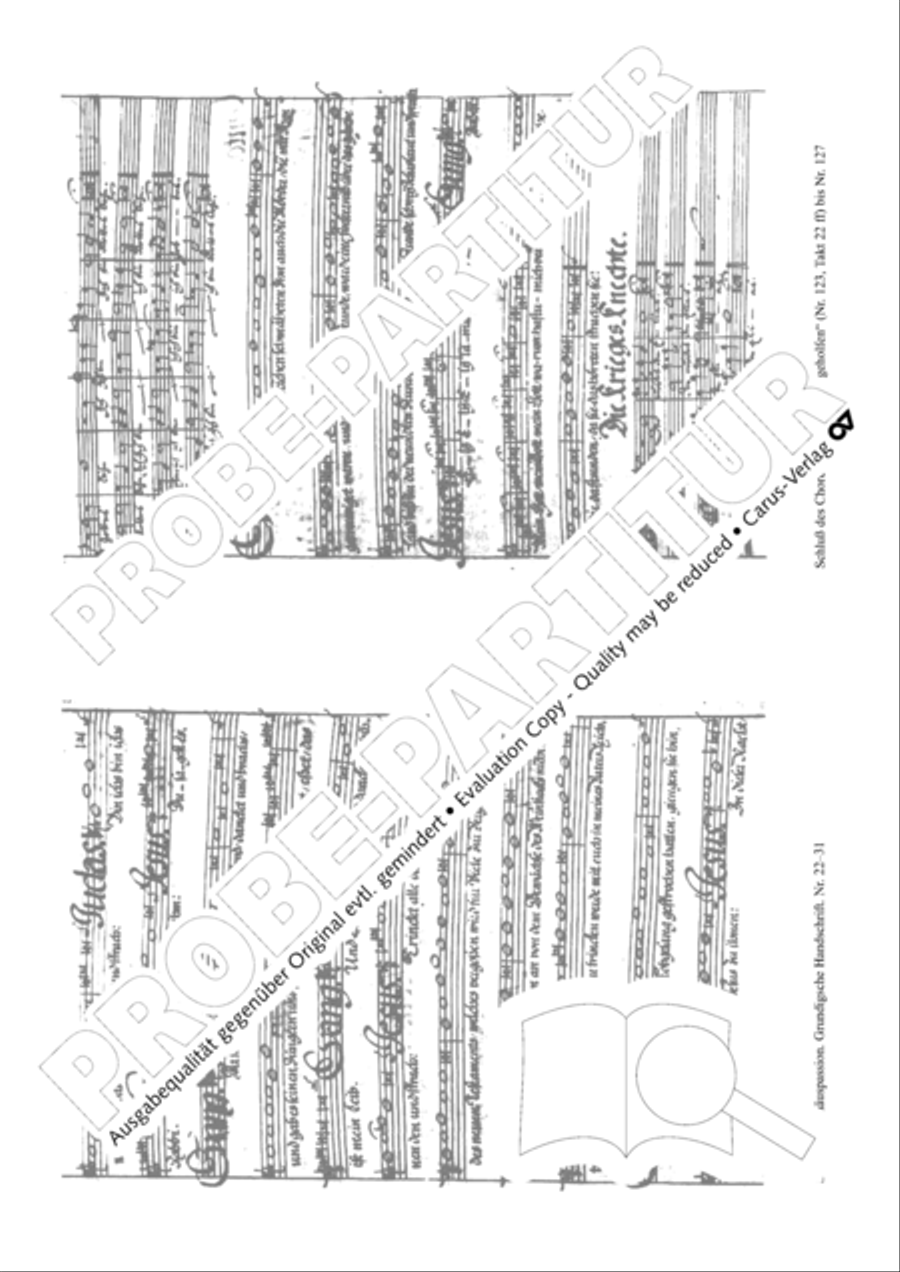 St. Matthew Passion (Matthaus-Passion) 4-Part scores gallery preview page 6