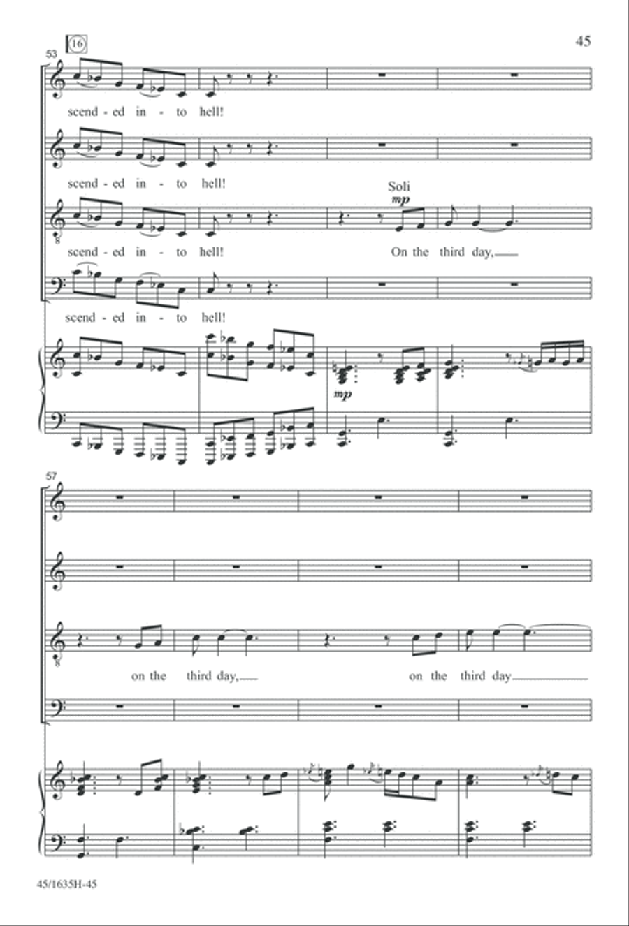 Mass: A Celebration of Love and Joy 4-Part scores gallery preview page 45