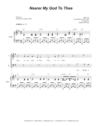 Nearer My God To Thee (Duet for Tenor and Bass solo)
