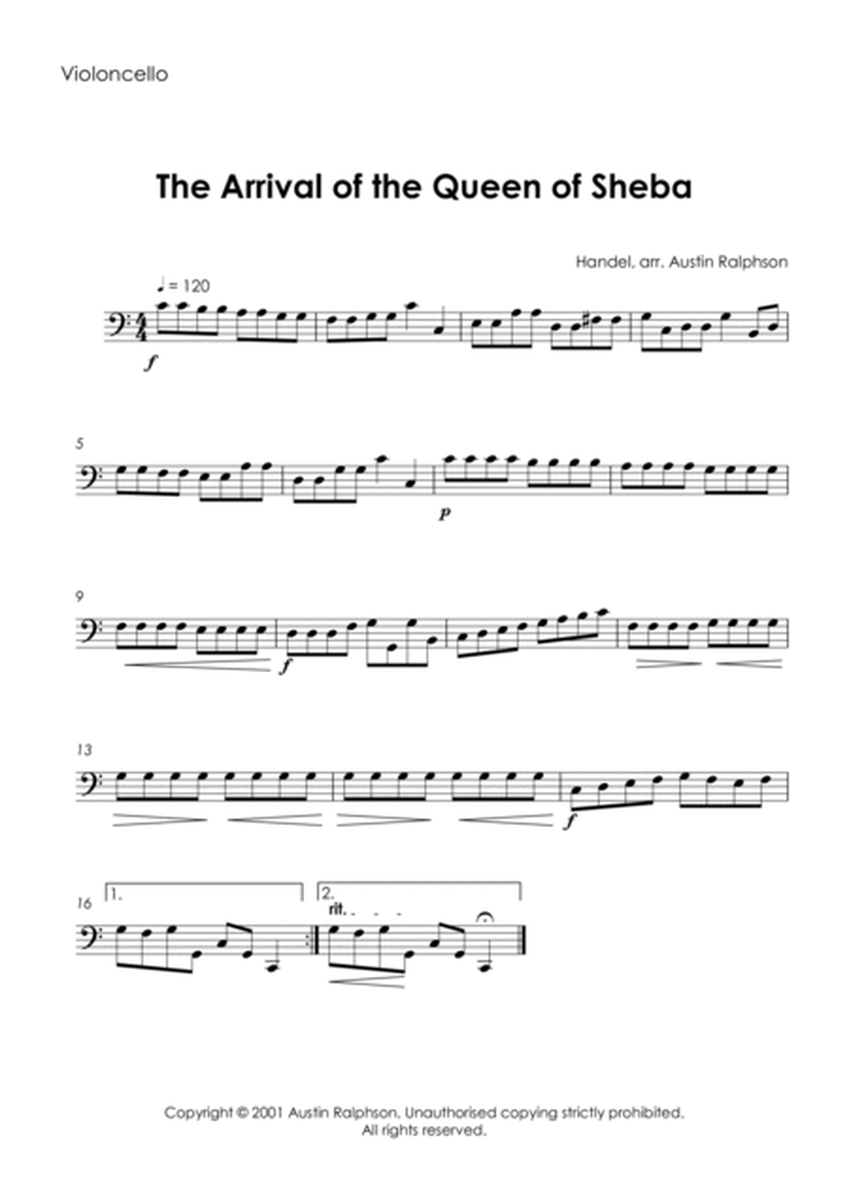 The Arrival of the Queen of Sheba - string quartet image number null
