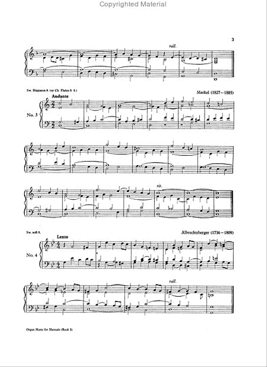 Organ Music for Manuals Book 1 Organ scores gallery preview page 3