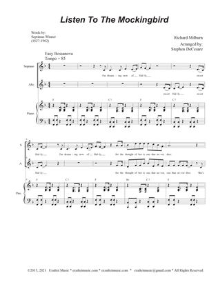 Listen To The Mockingbird (Duet for Soprano and Alto solo)