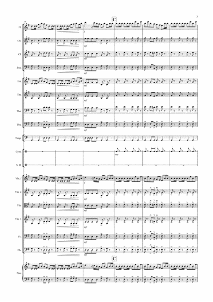 William Tell Overture for School Orchestra Full Orchestra scores gallery preview page 3