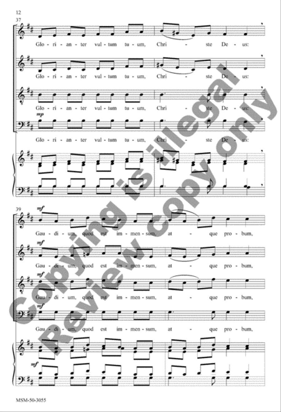 Ubi caritas 4-Part scores gallery preview page 10