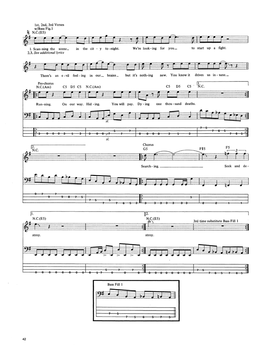 Seek & Destroy Acoustic Guitar scores gallery preview page 2