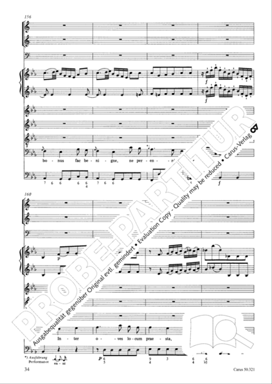 Requiem in C minor 4-Part scores gallery preview page 40