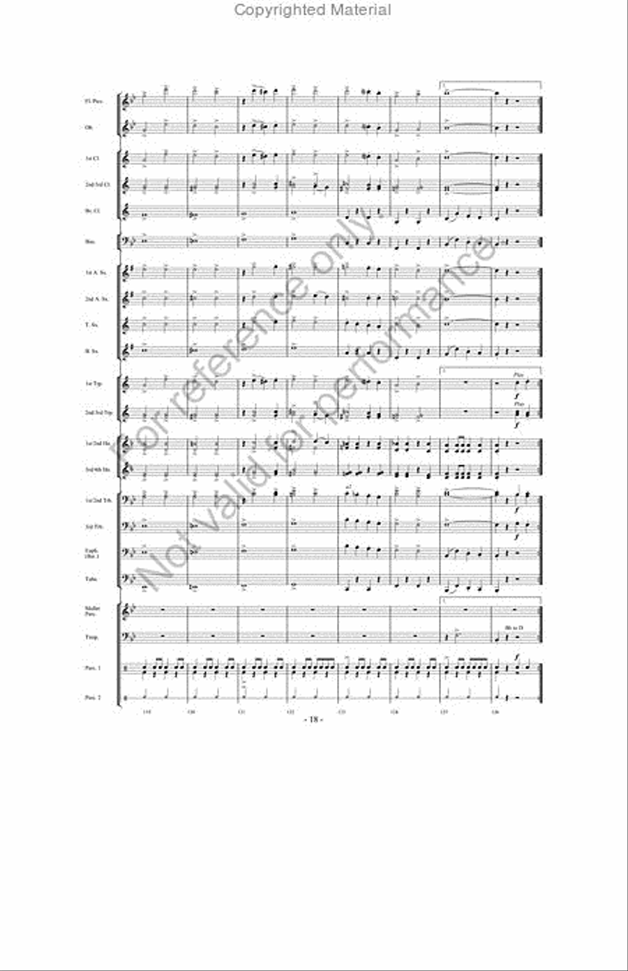 March Jubilee Concert Band scores gallery preview page 17