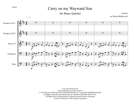 Carry On My Wayward Son image number null