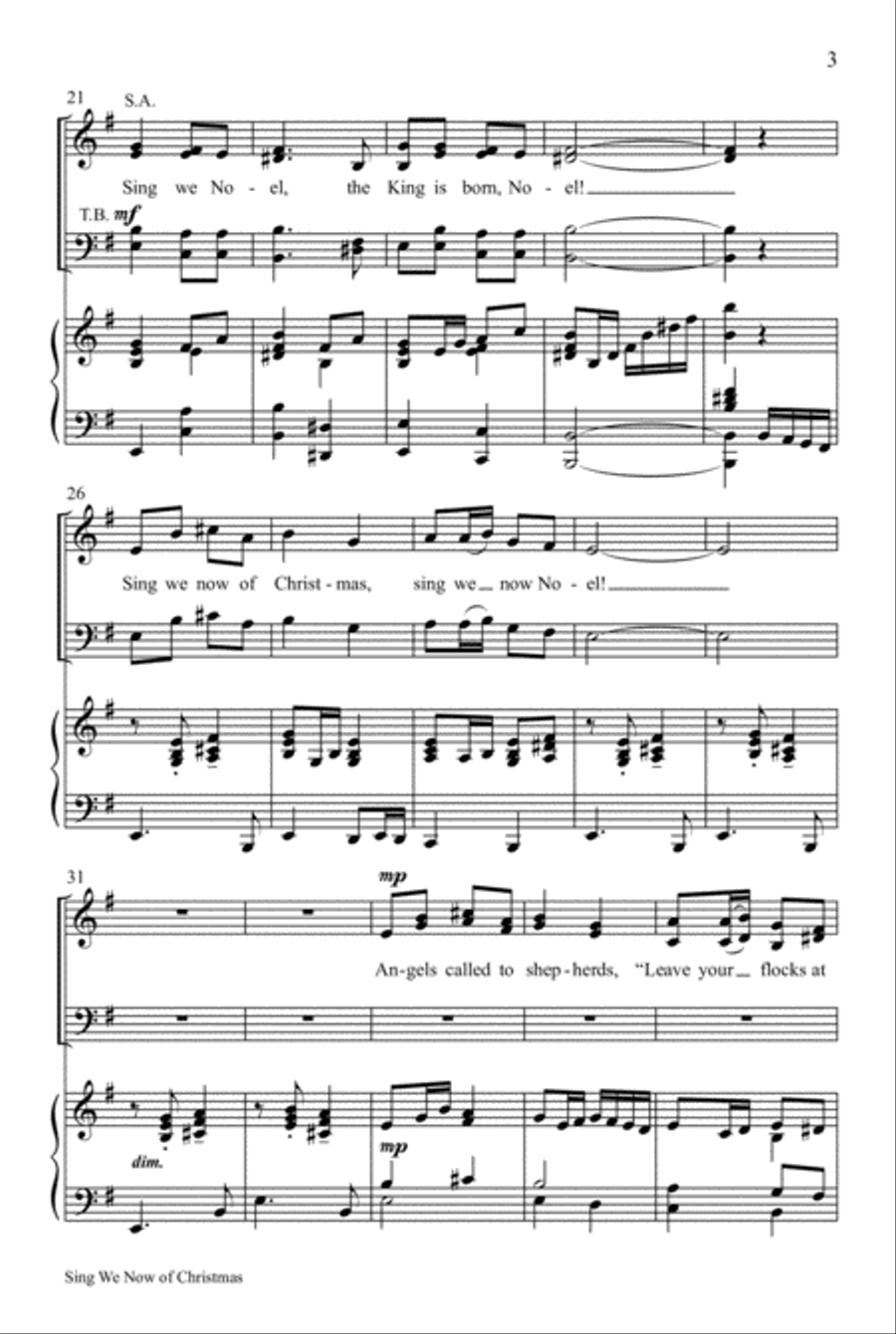 Sing We Now of Christmas Sing We Now of Christmas 4-Part scores gallery preview page 9