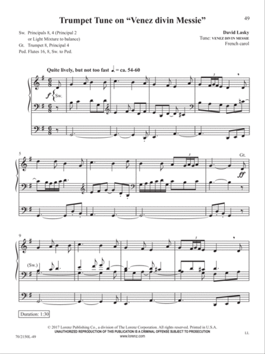 The Sacred Organ Library, Vol. 4 Organ Solo scores gallery preview page 15