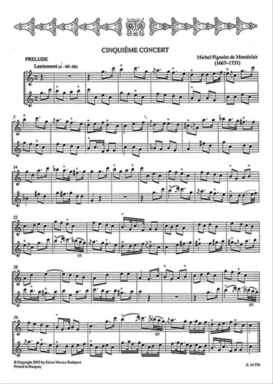 French Baroque Duets Recorder scores gallery preview page 3