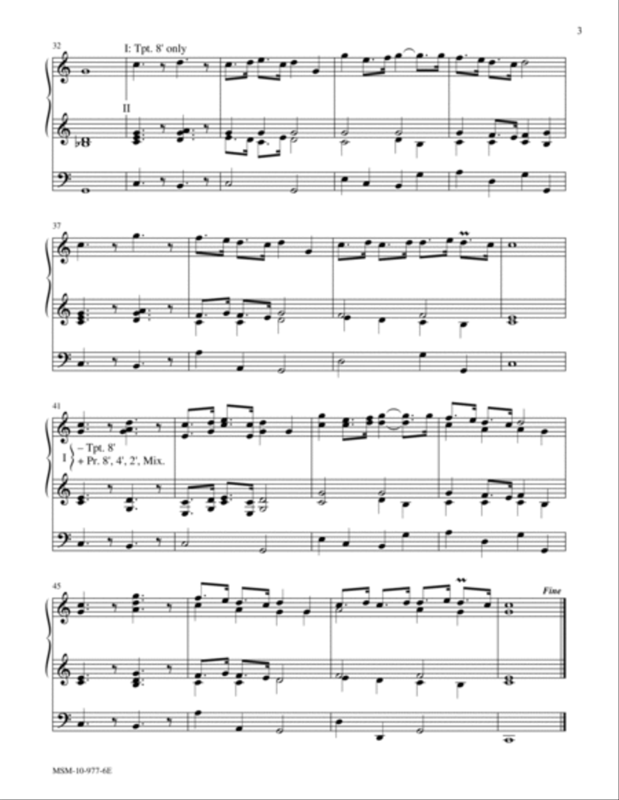 Trumpet Tune in C Trumpet scores gallery preview page 3