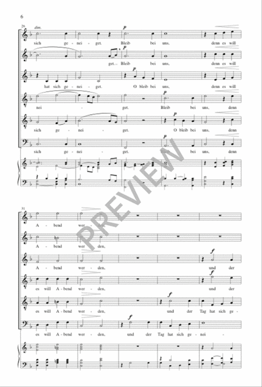 Abendlied Abendlied Choir scores gallery preview page 7