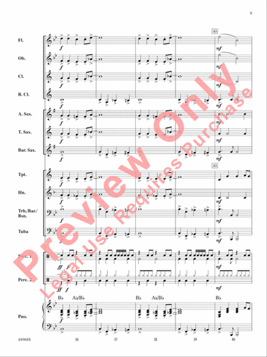 Moon Rocks Moon Rocks Concert Band scores gallery preview page 10
