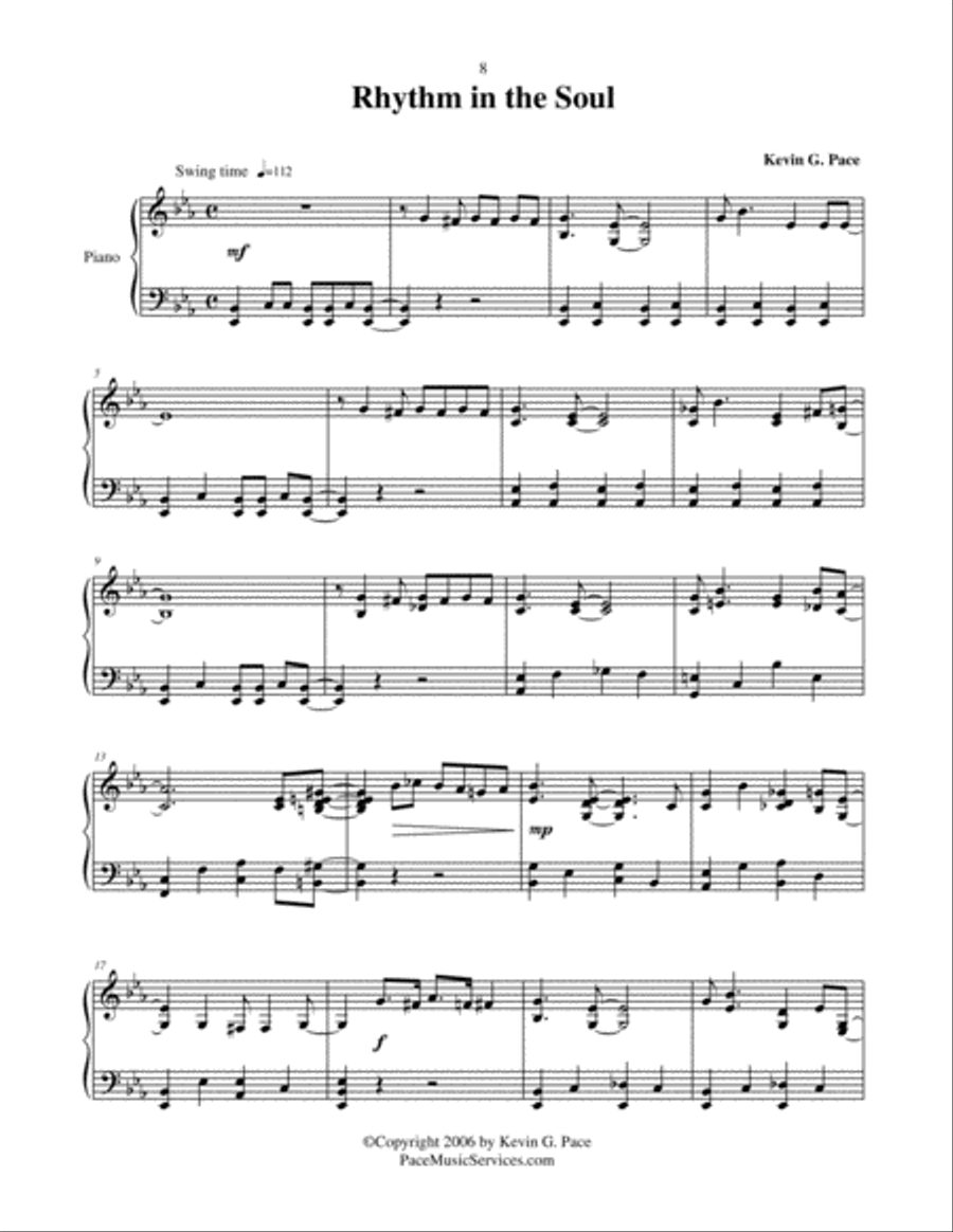 Rhythm in the Soul - piano solo Piano Solo scores gallery preview page 2