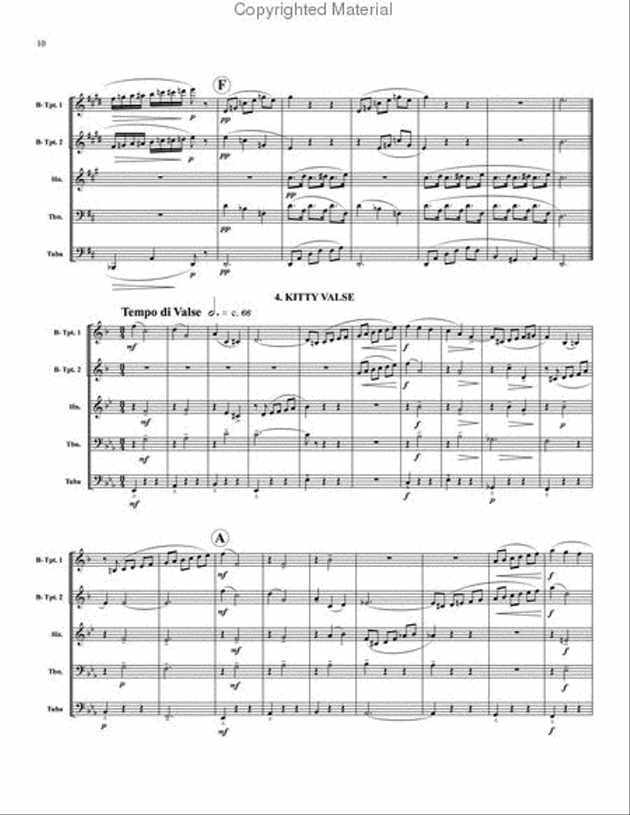 Dolly Suite Brass Quintet scores gallery preview page 5