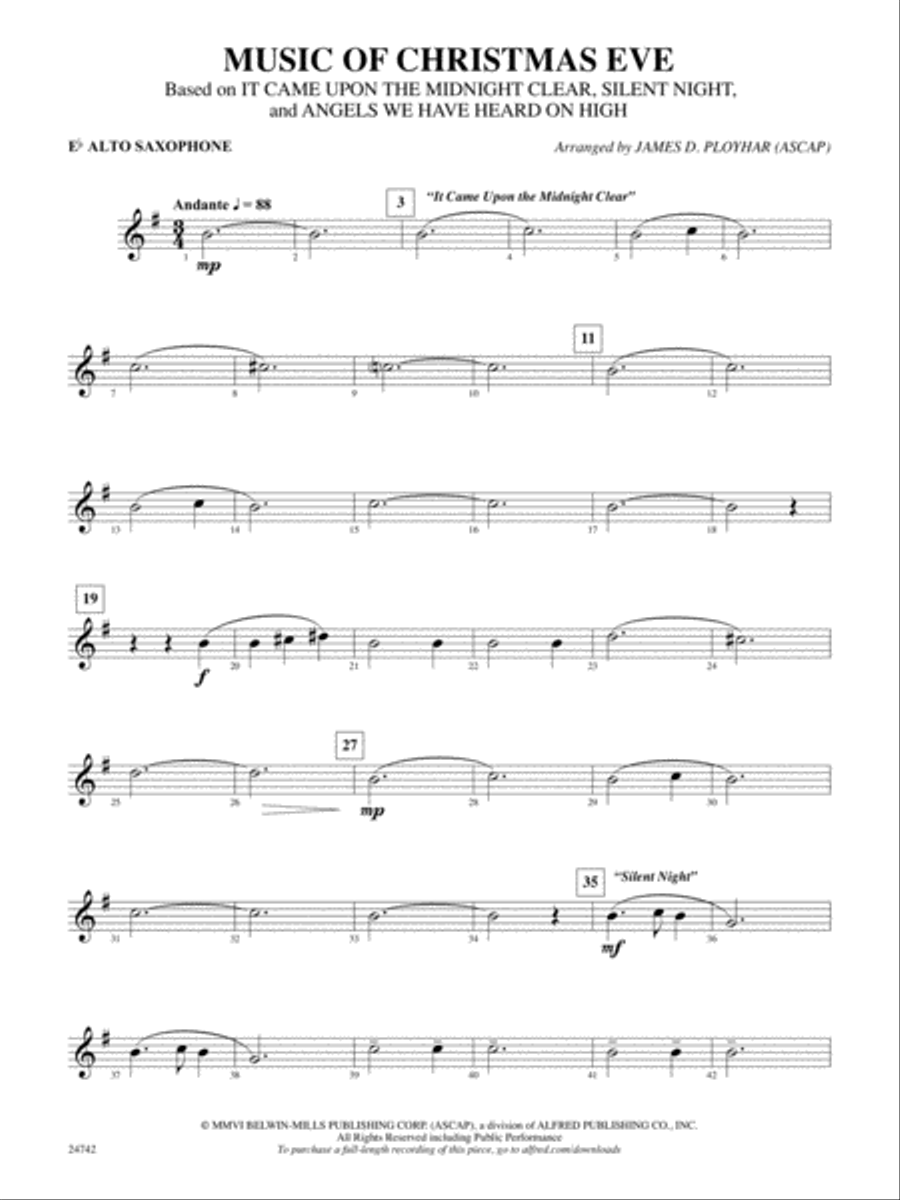 Music of Christmas Eve (Based on 