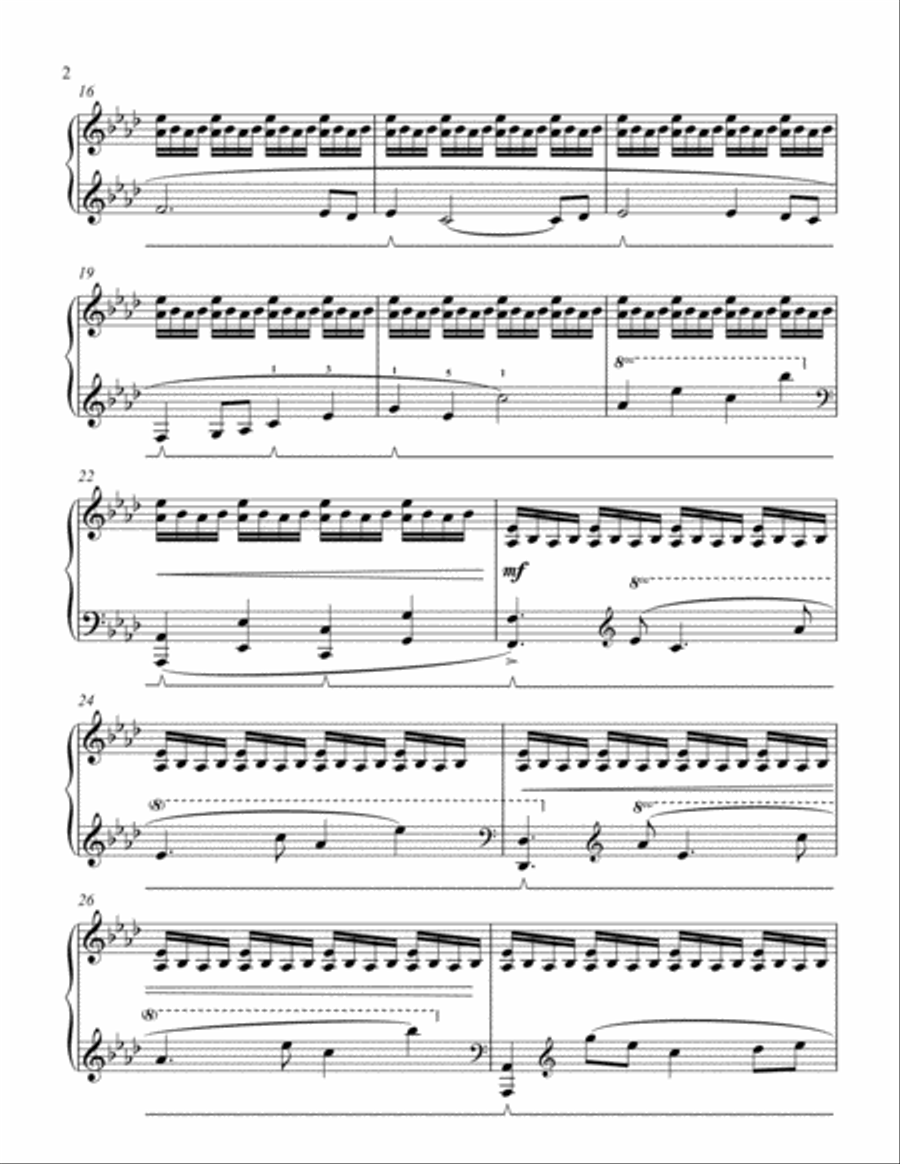Above it All - Late Intermediate Piano Solo Piano Solo scores gallery preview page 2