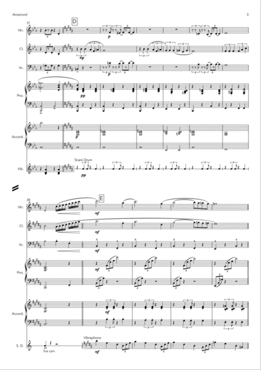 Amarcord Amarcord Clarinet scores gallery preview page 3