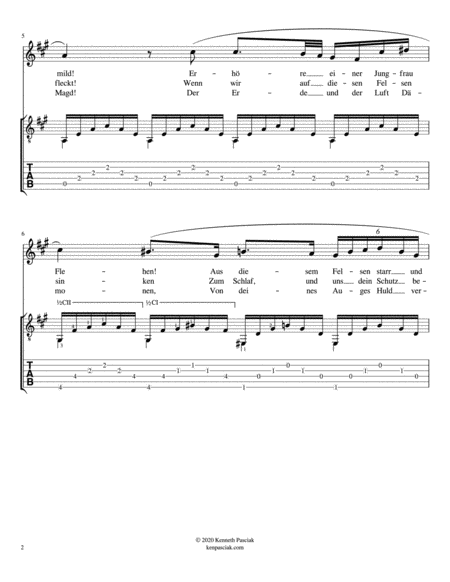 Ave Maria (for Voice and Guitar)