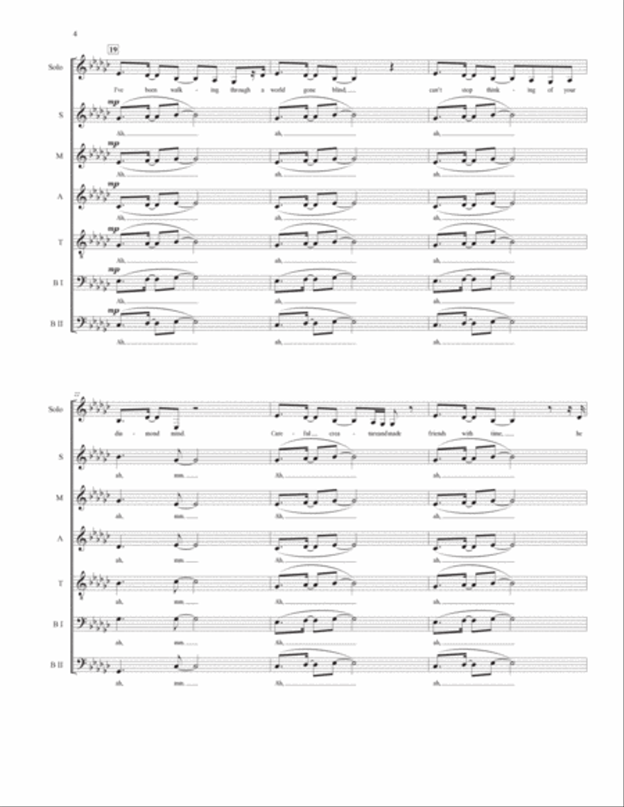 Ocean Eyes 4-Part scores gallery preview page 5