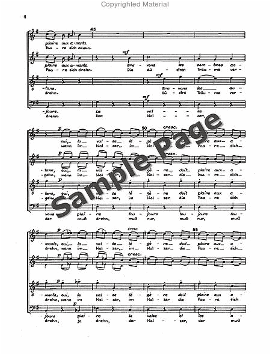 Waltz with Chorus 4-Part scores gallery preview page 5