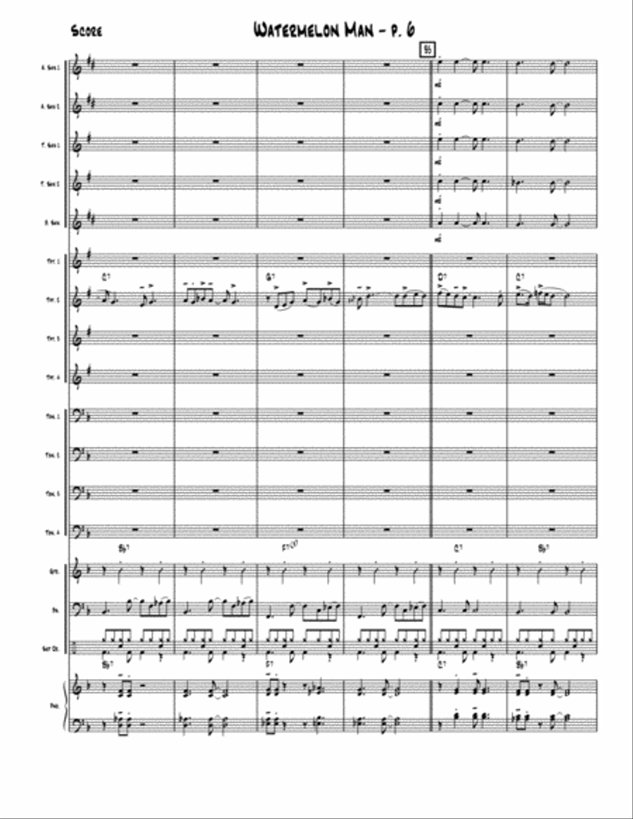 Watermelon Man Jazz Ensemble scores gallery preview page 7