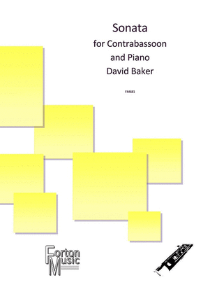 Book cover for Sonata for Contrabassoon and Piano