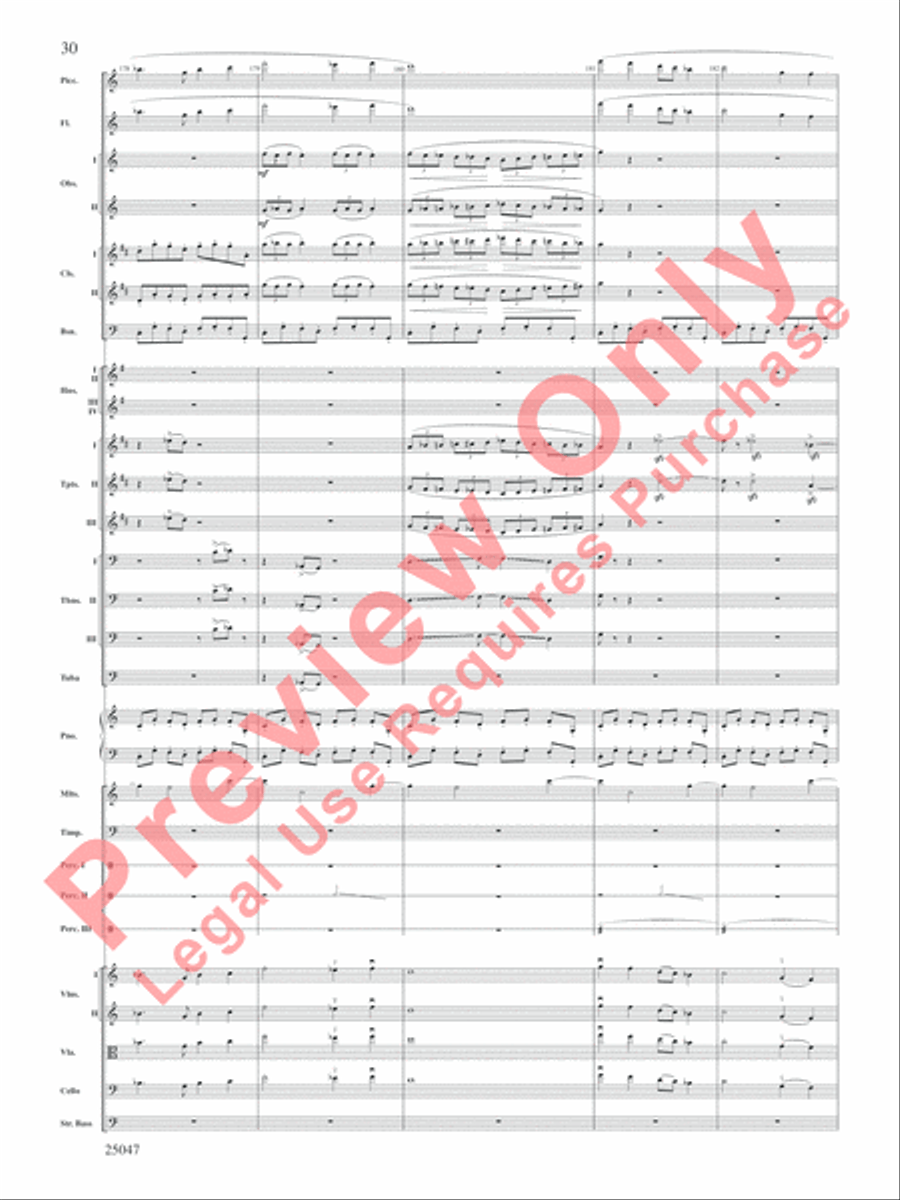The Winds of Poseidon Full Orchestra scores gallery preview page 31
