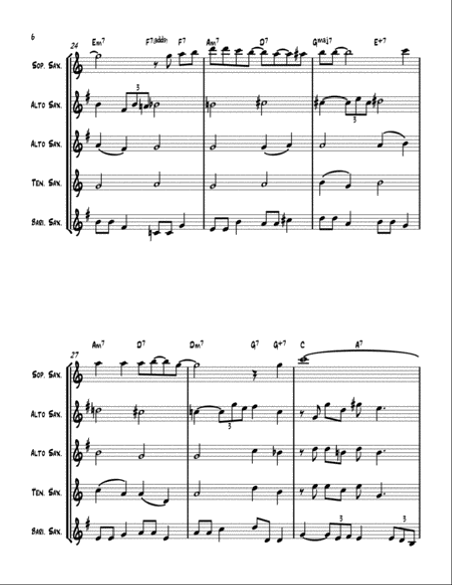 At Last Woodwind Quintet scores gallery preview page 6