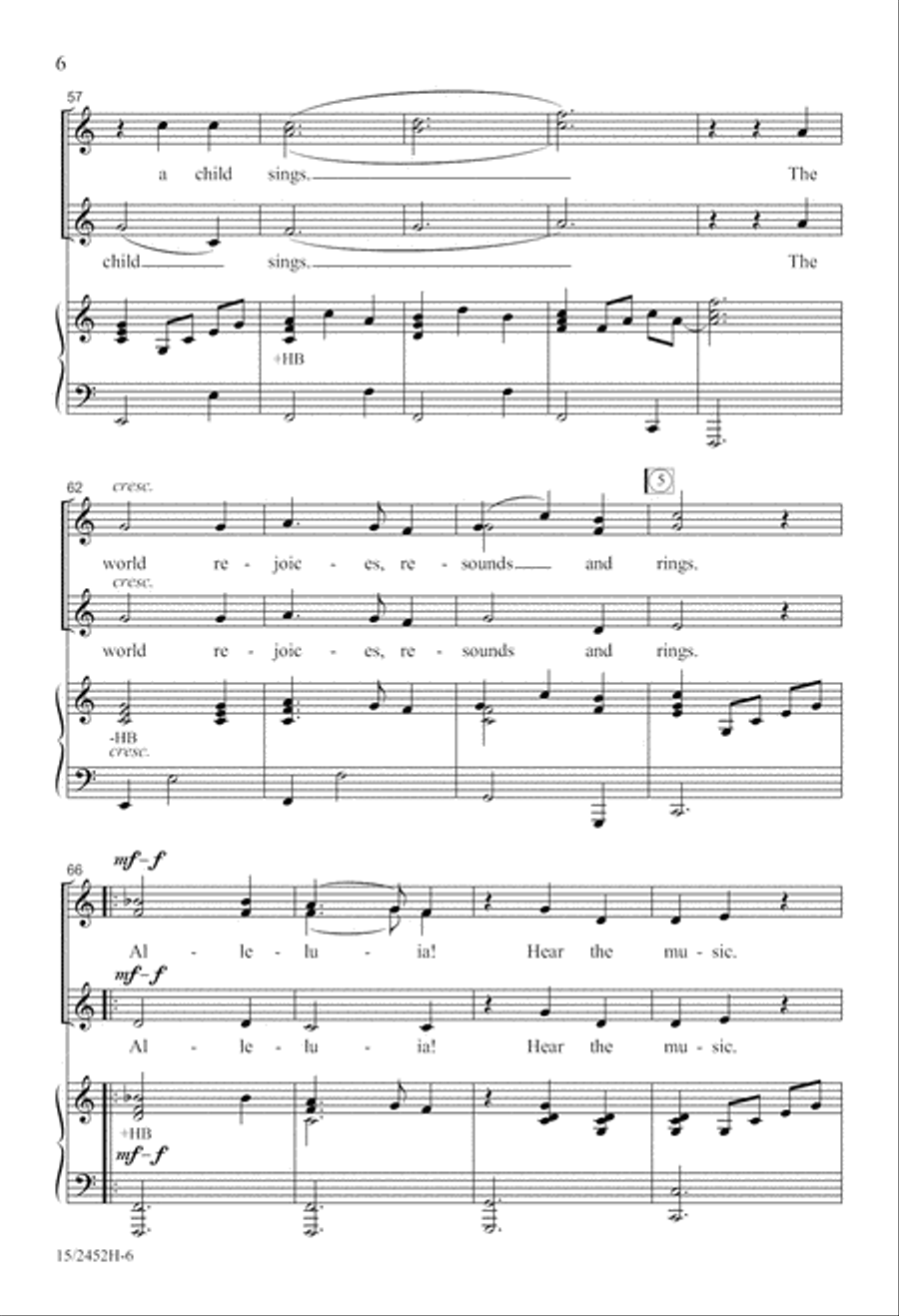 A Star Dances, an Angel Sings SSA scores gallery preview page 6