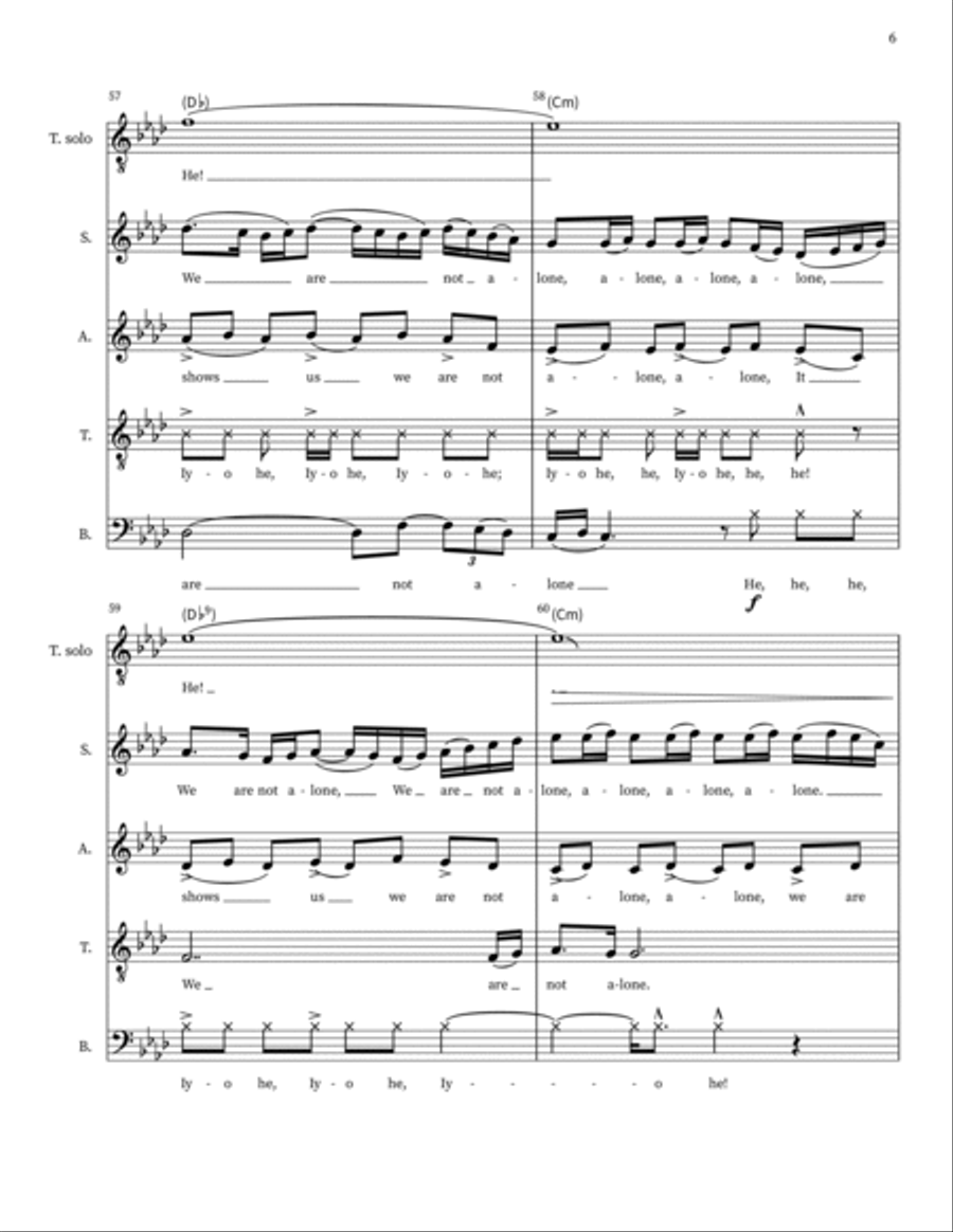 Tribute to the Trail of Tears 4-Part scores gallery preview page 6