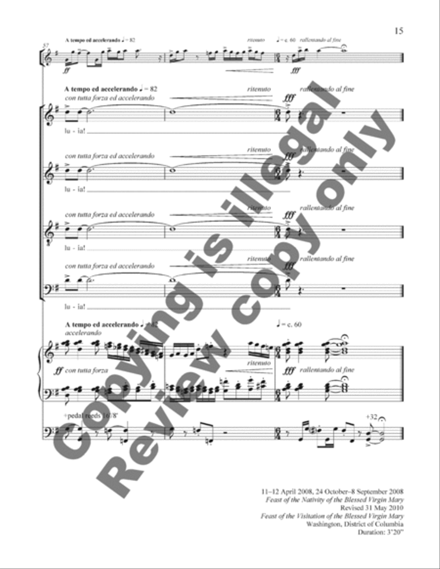 Regina coeli, laetare Regina coeli, laetare 4-Part scores gallery preview page 15