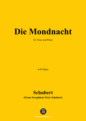 Schubert-Die Mondnacht,in B Major