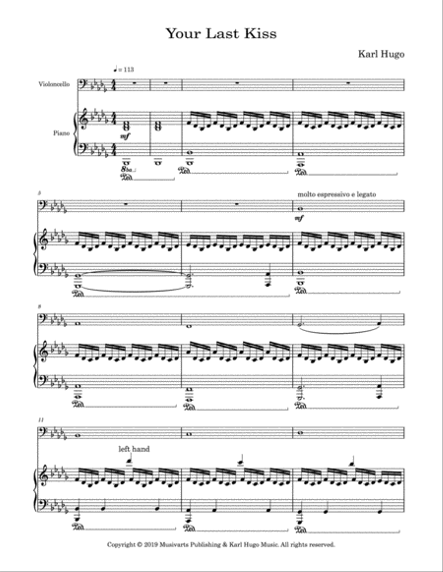 Your Last Kiss (Piano and Cello Duet) String Duet scores gallery preview page 2