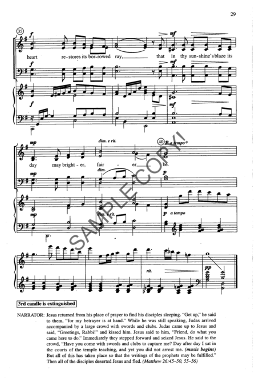 Shadow of the Cross 4-Part scores gallery preview page 15