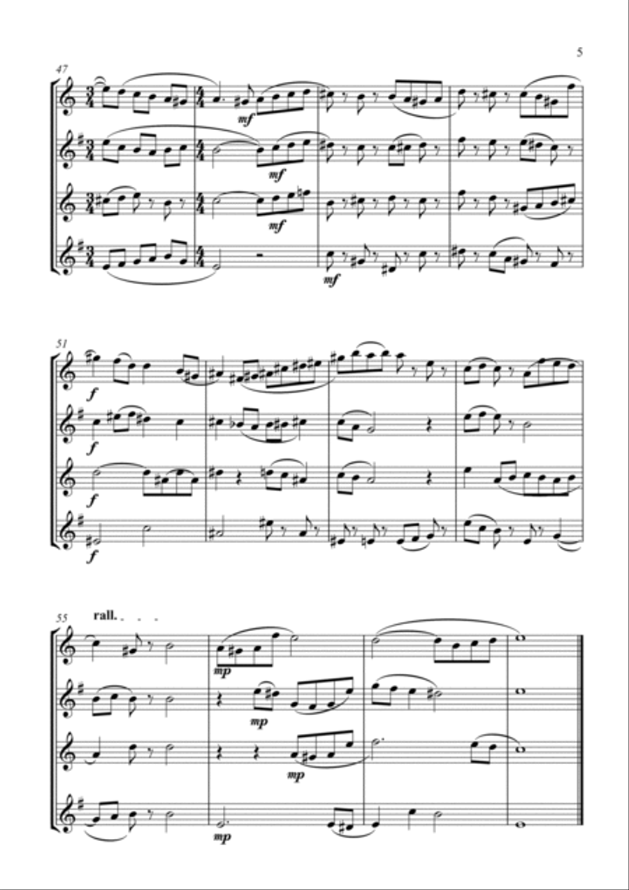 Sticks - Saxophone Quartet Sticks - Saxophone Quartet Saxophone Quartet scores gallery preview page 5