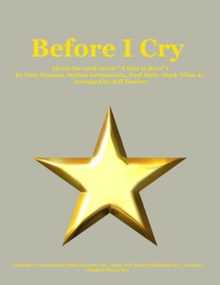 Book cover for Before I Cry