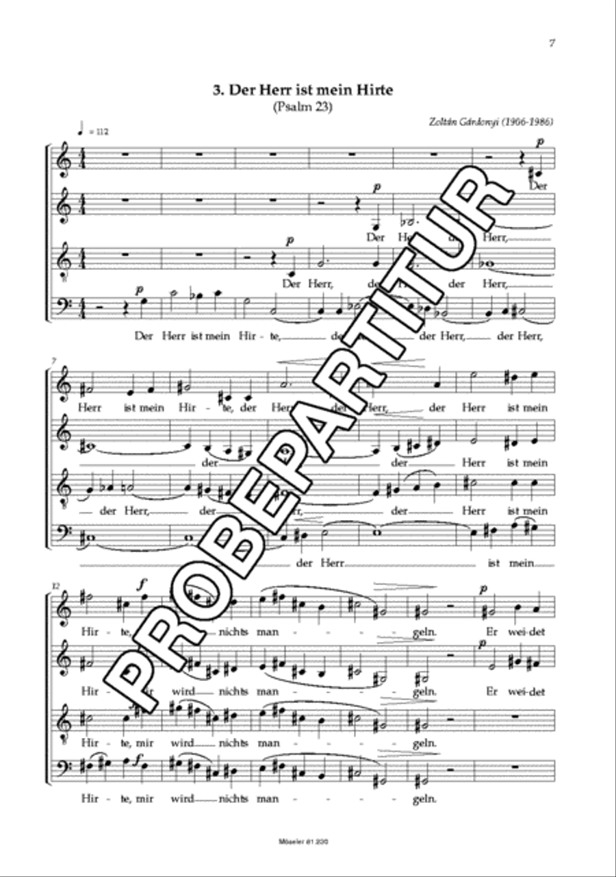 Drei Motetten 4-Part scores gallery preview page 8