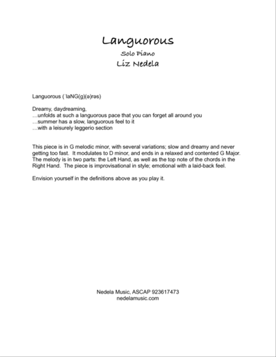 Languorous Languorous Piano Method scores gallery preview page 3