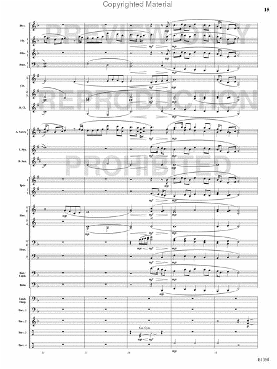 Three Celtic Dances Concert Band scores gallery preview page 14