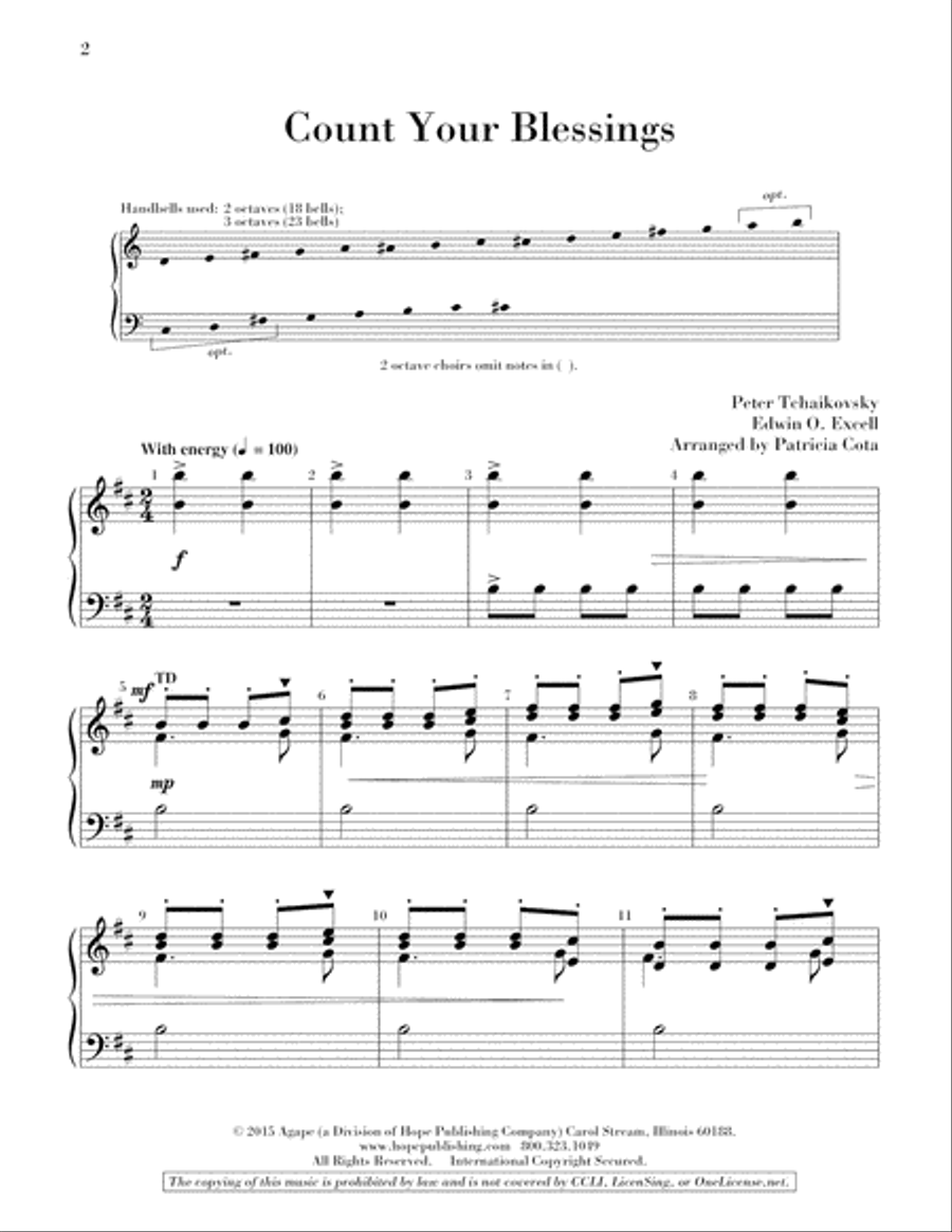 Count Your Blessings 3-Octaves scores gallery preview page 2
