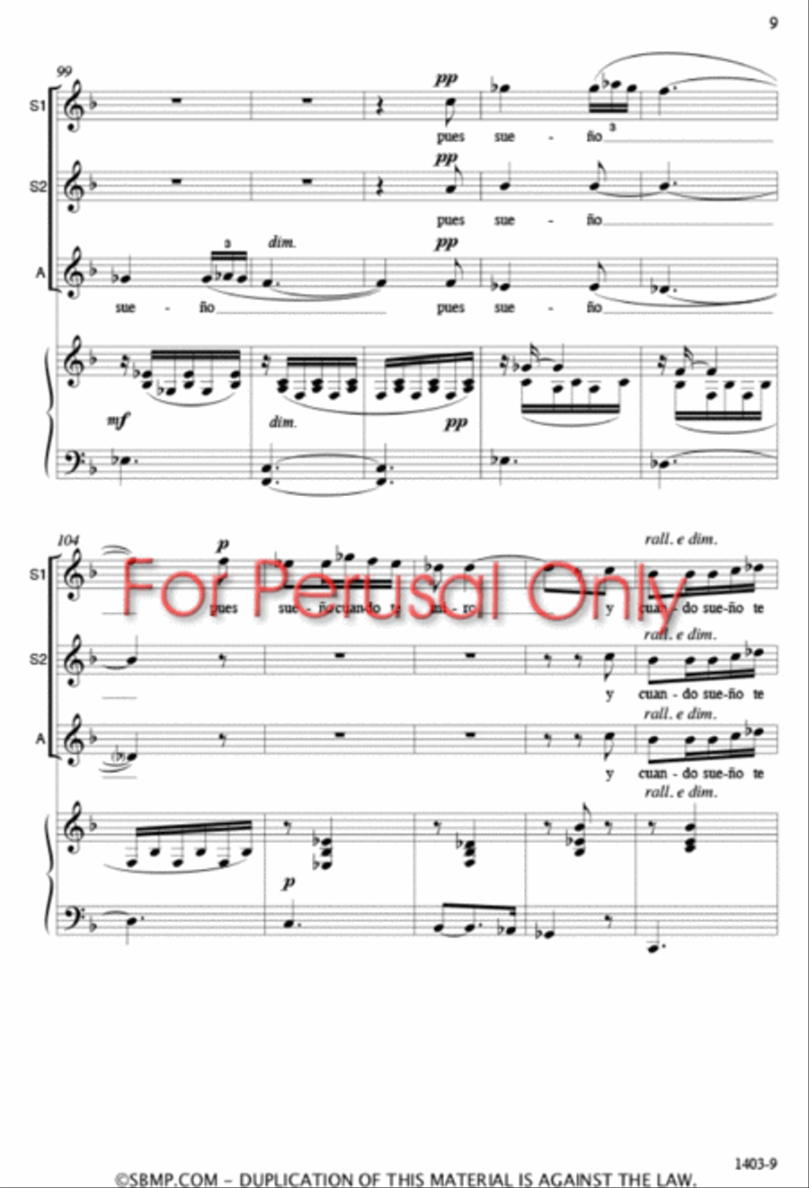 Cantares de mi tierra - SSA Octavo SSA scores gallery preview page 8