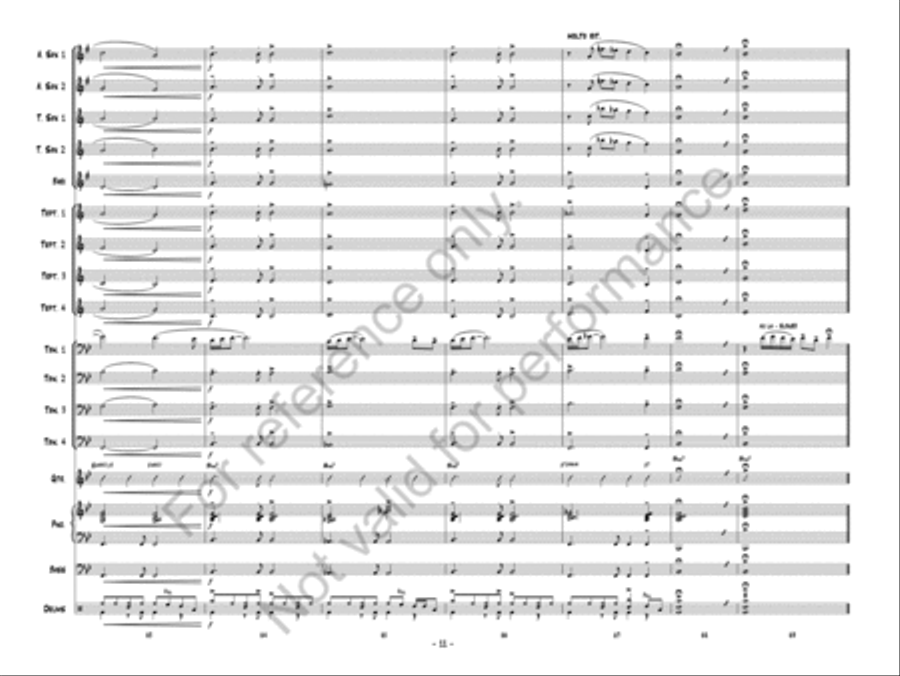 Somewhere In The Moonlight Jazz Ensemble scores gallery preview page 12