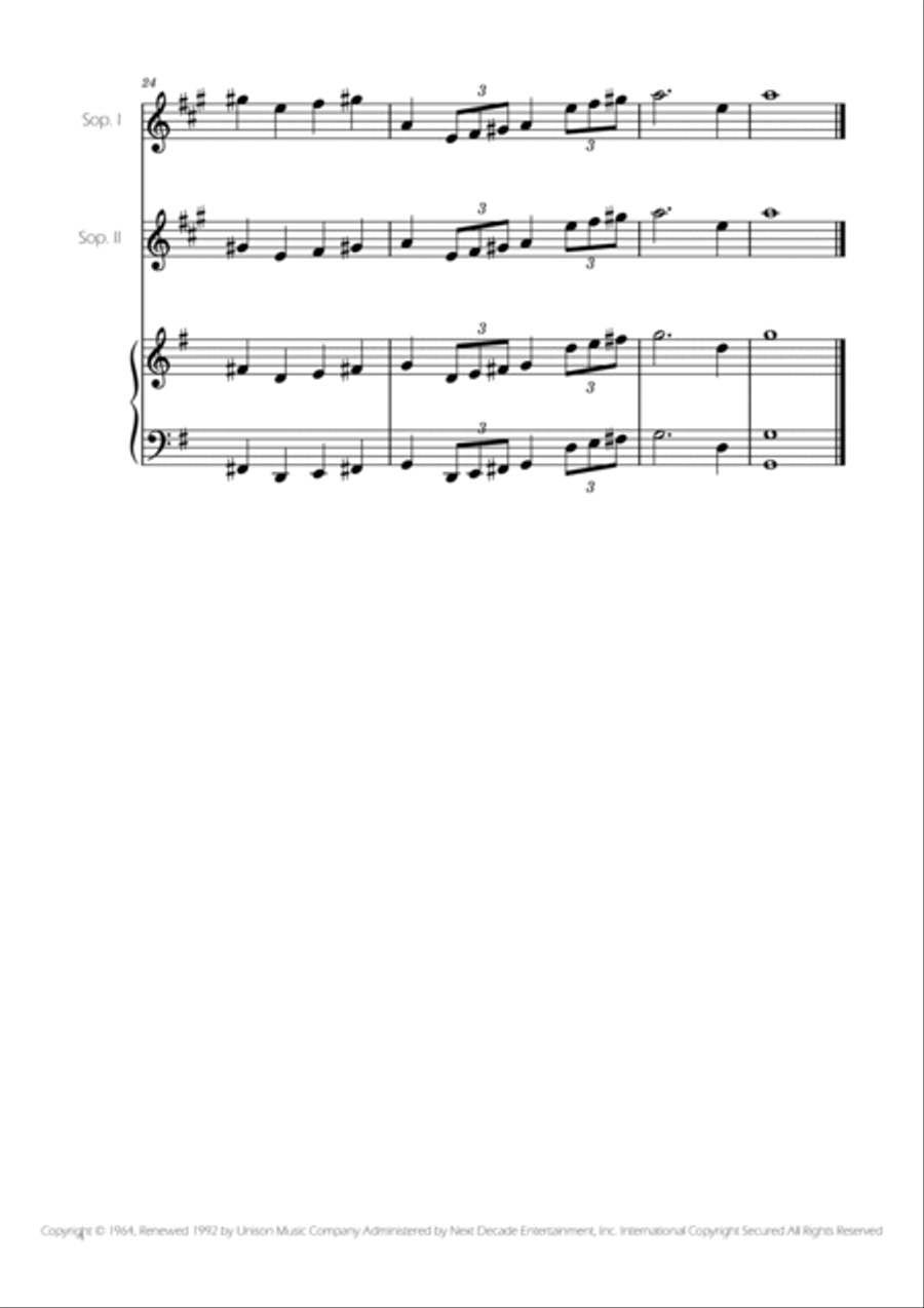 Addams Family Theme Woodwind Duet scores gallery preview page 4